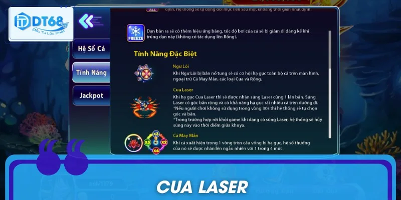 Cua Laser là tính năng đặc biệt có sức công phá